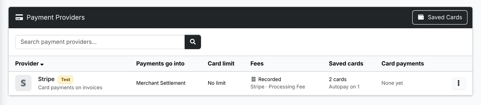 Payment providers